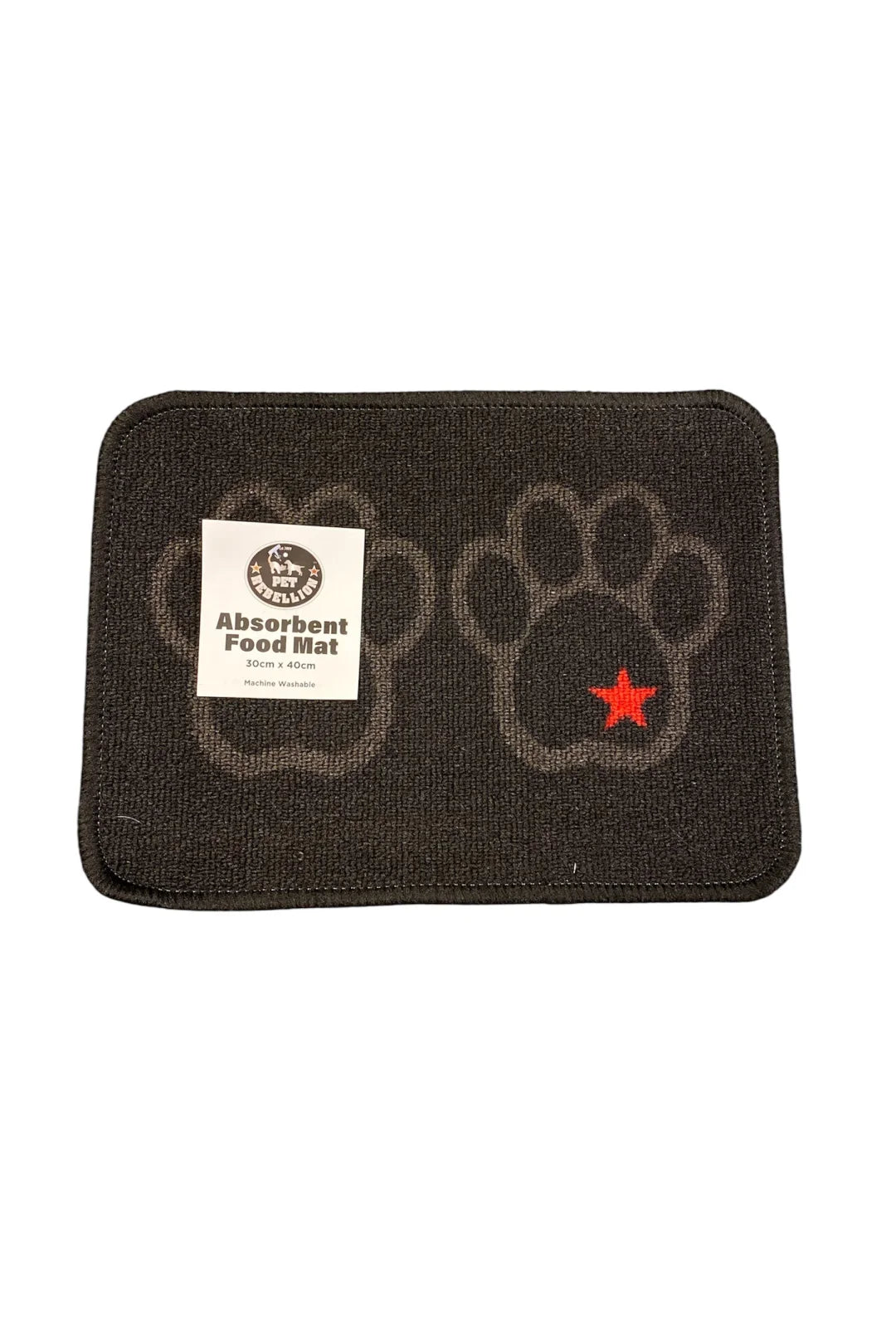 Dinner Mate Mini Black – Absorberende fodermåtte 30x40 cm