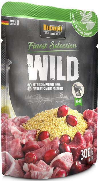 Belcando Finest Selection Pouches – Vildt med hirse & tyttebær 300 g