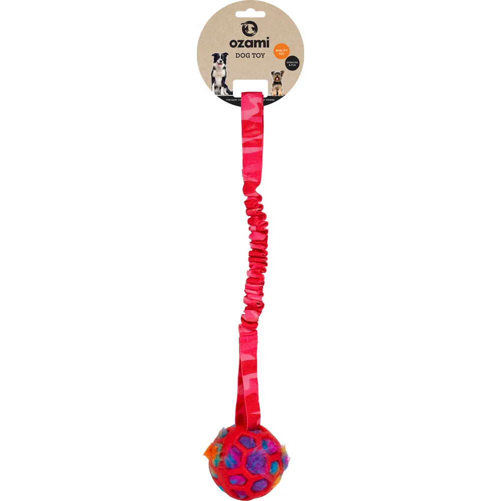 Ozami Play-N-Tug Ball With Crinkle Pink Camo 50 cm