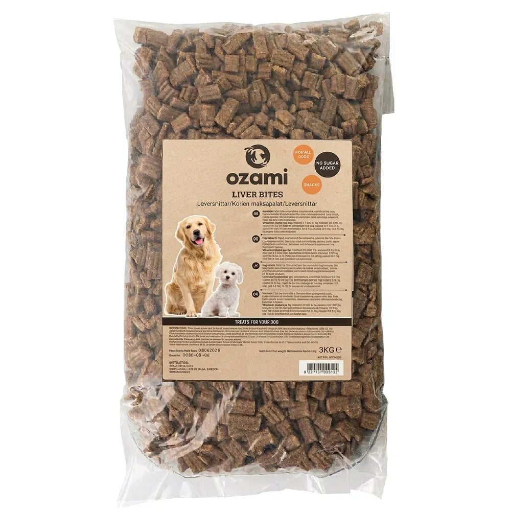 Ozami Liver Bites – Leverbidder til Hunde 3 kg