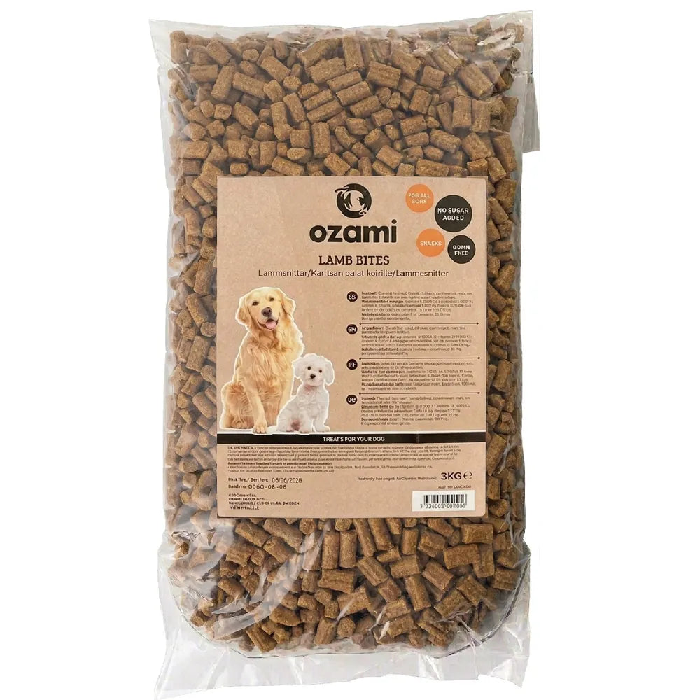 Ozami Lamb Bites – Lammebidder til Hunde 3 kg