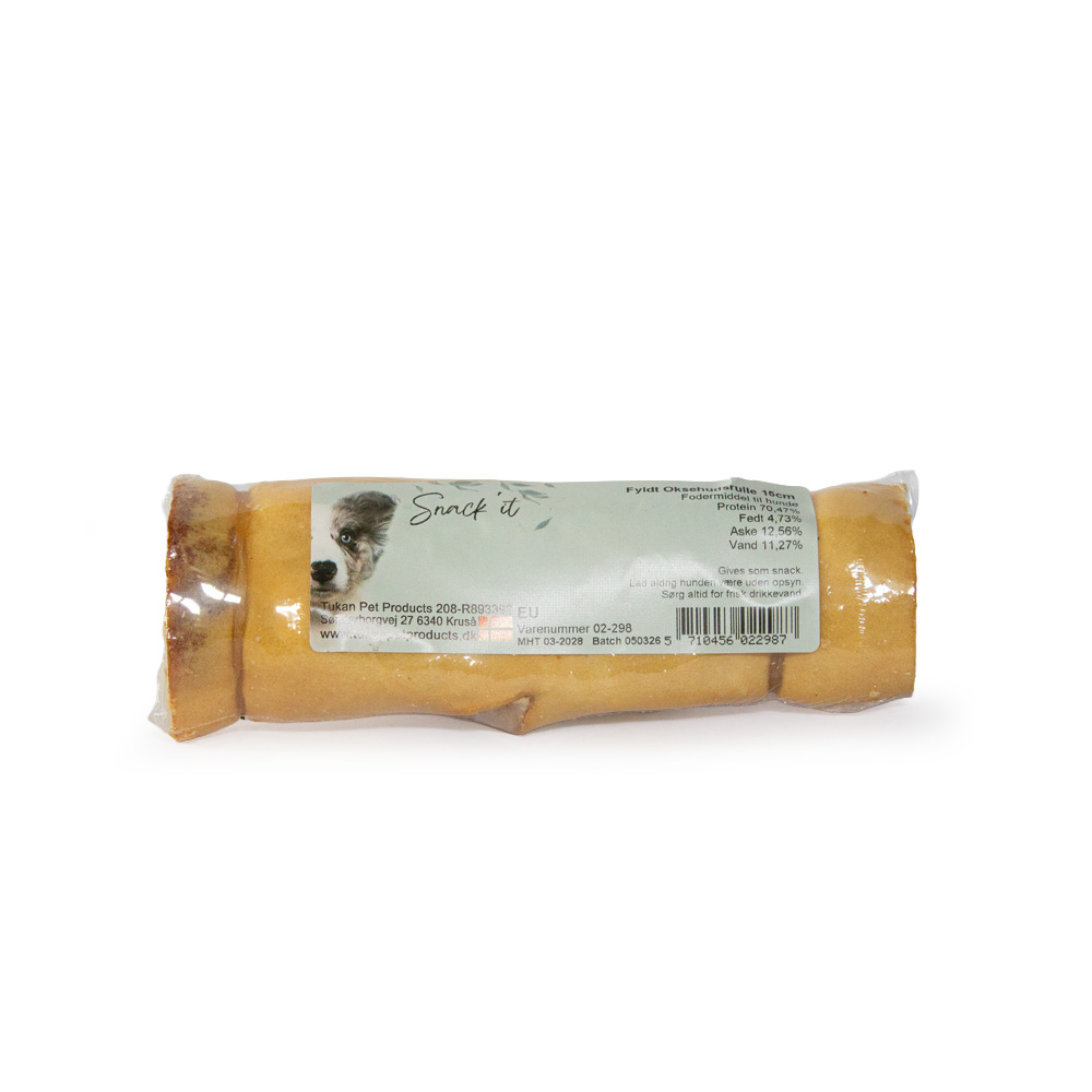 Snack'it Fyldt Oksehudsrulle 15cm i folie