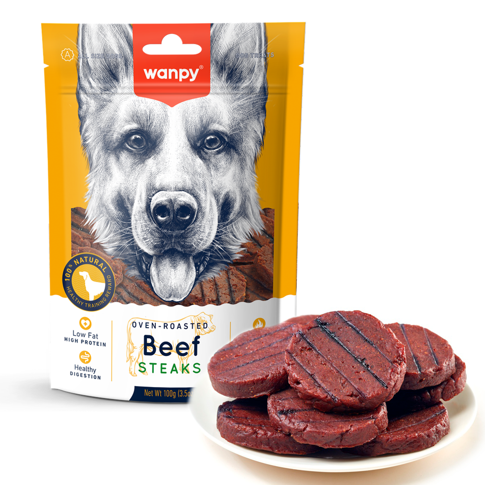Wanpy Dog Grilled Beef Steak 100g