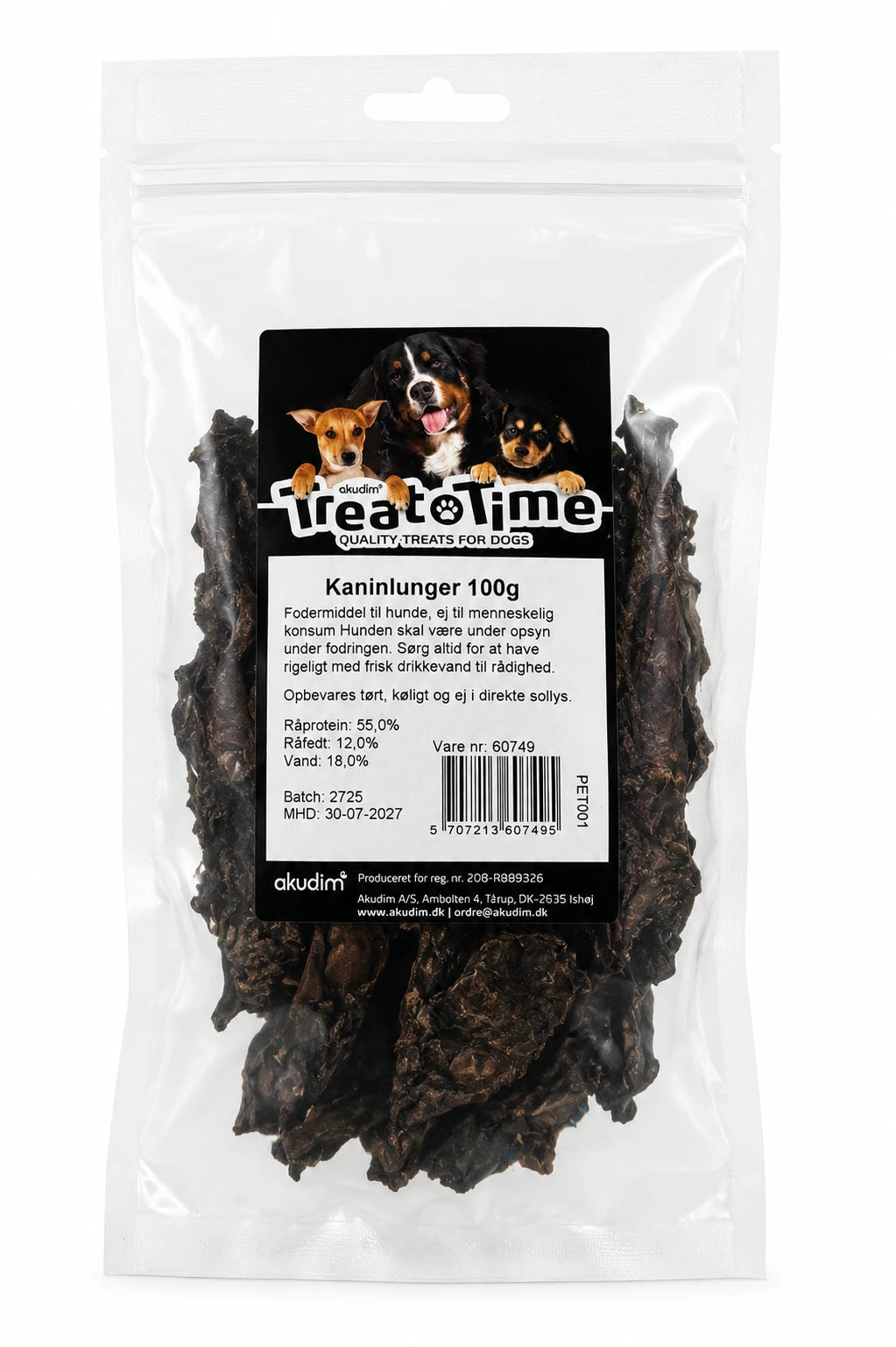 Treat Time Kaninlunger 100g