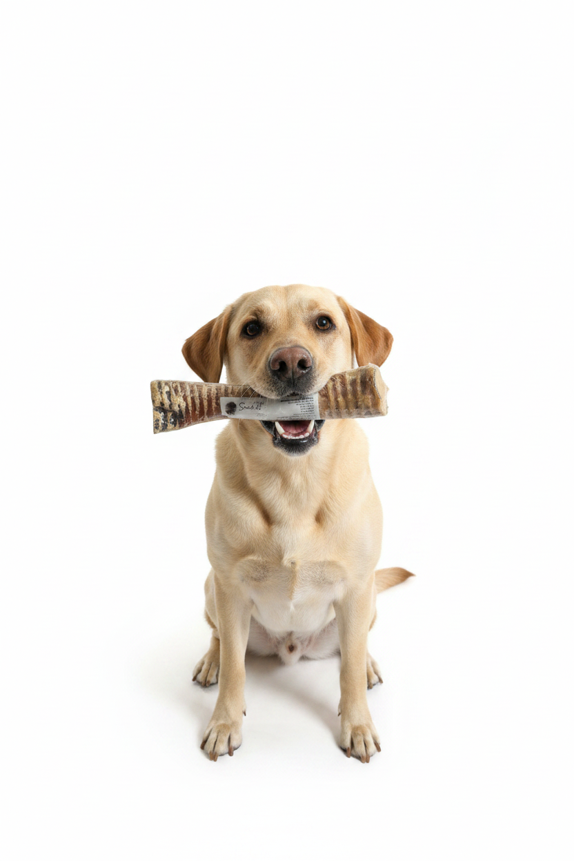 Produktbillede – Hund med okseknogle
