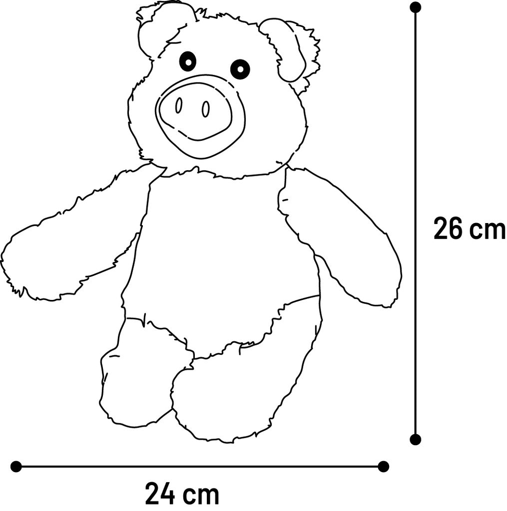 TOY PELZA PIG PINK 24x9,5x26CM