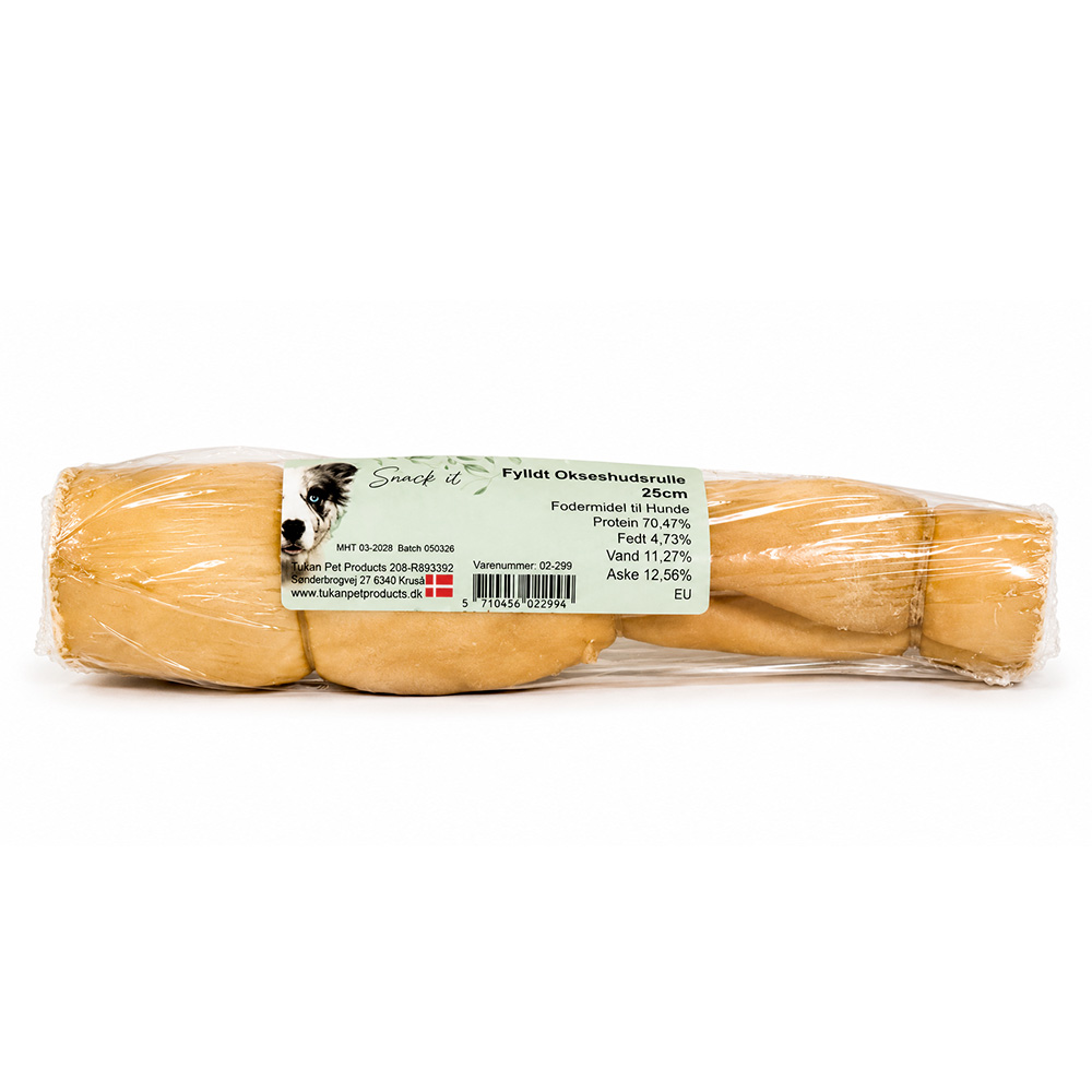Snack'it Fyldt Oksehudsrulle 25cm i folie