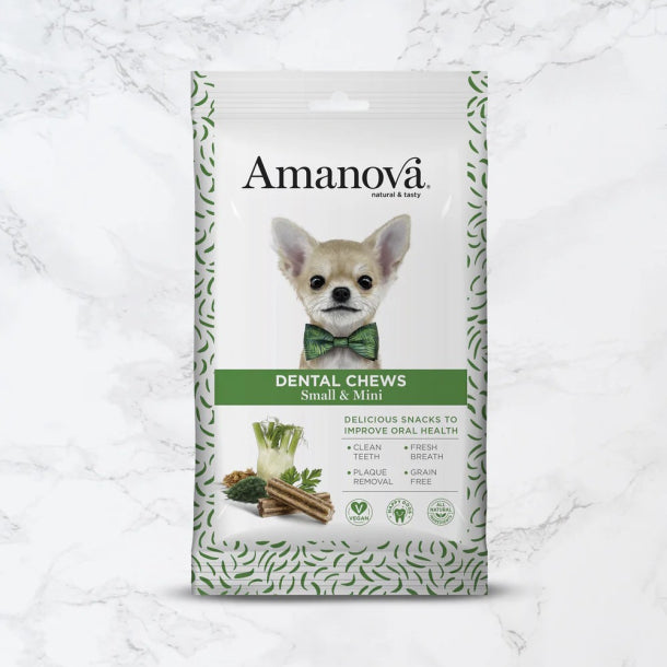 Amanova 7 x Dental Chews - Tandpleje til små & mini hunde - 110 g