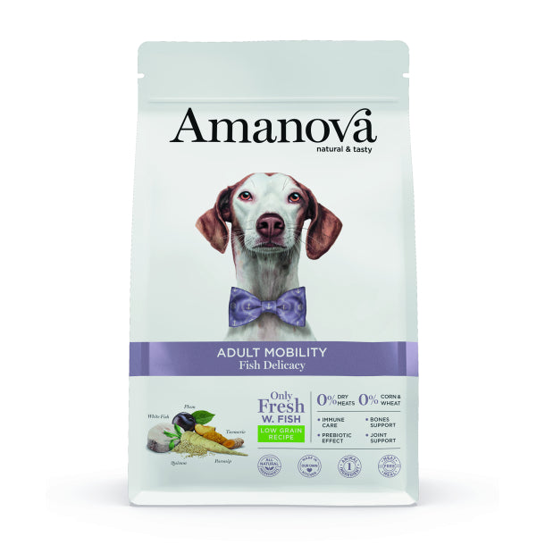 Amanova Delikat Fisk – Hundefoder med mobilitetsstøtte
