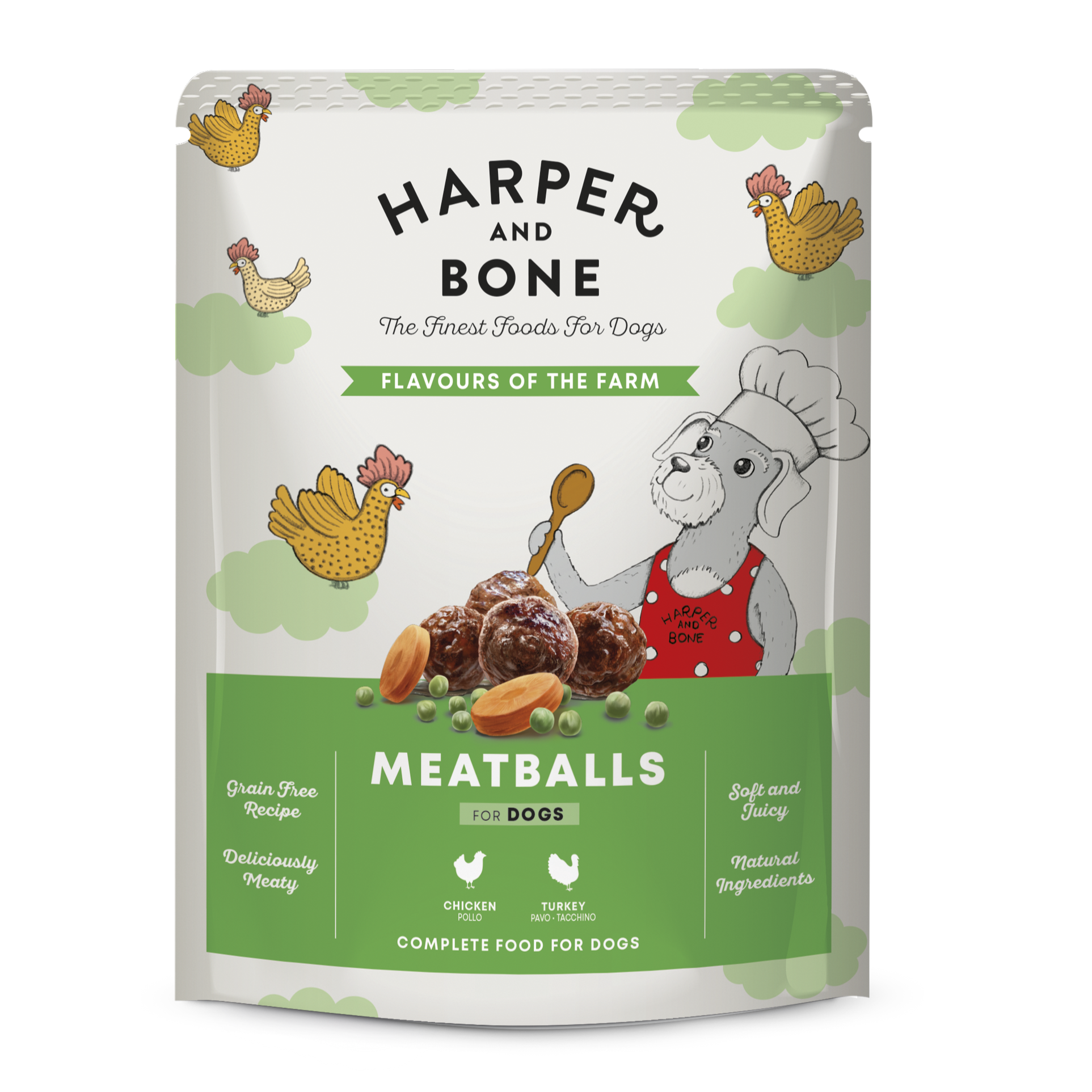Harper & Bone Flavours Of The Farm Meatballs - 300 g